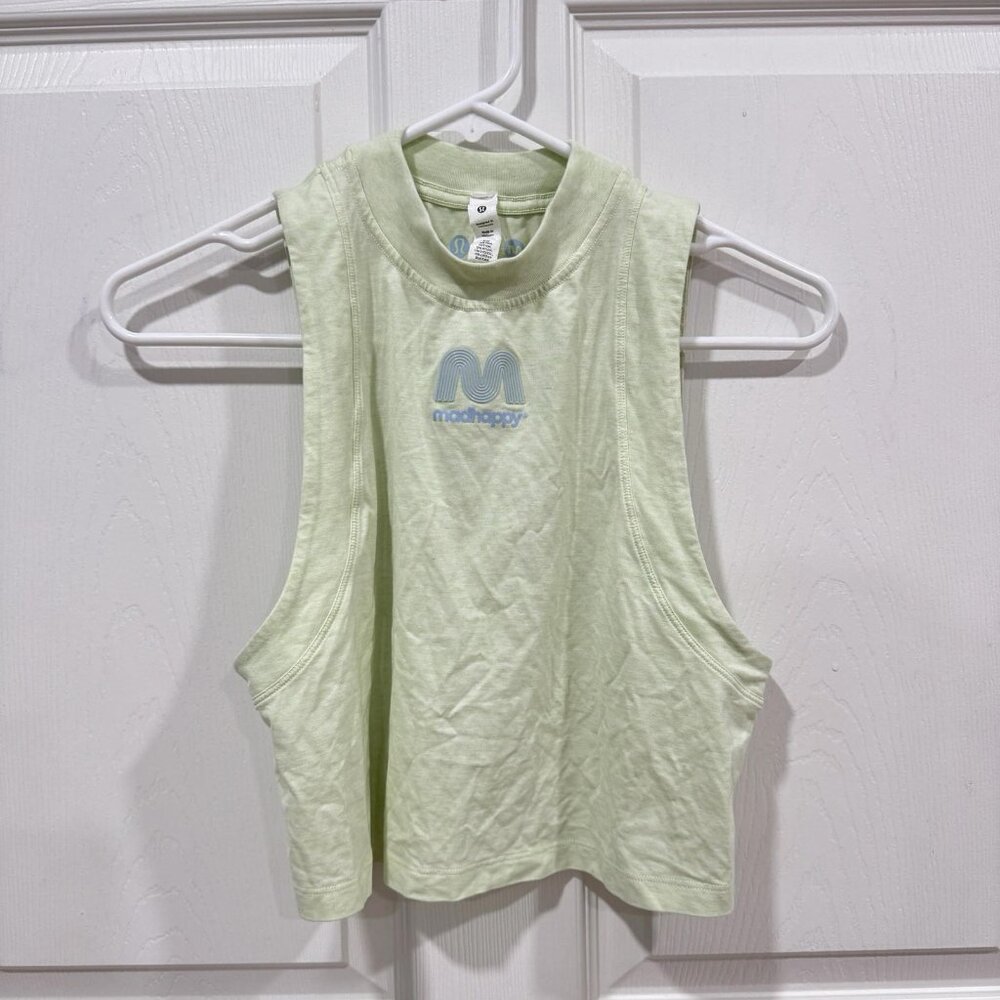 Lululemon x Madhappy‎ All Yours Crop Tank Top Heathered Elixir Size 0 - Picture 3 of 10